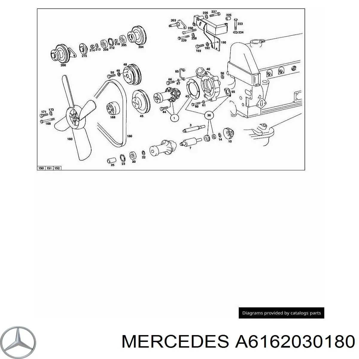 A6162030180 Mercedes 