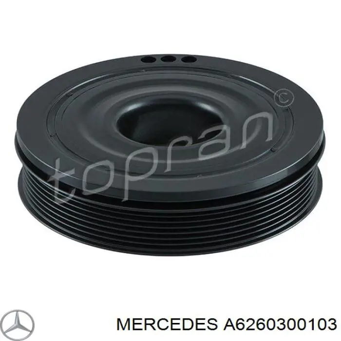 A6260300103 Mercedes polea, cigüeñal