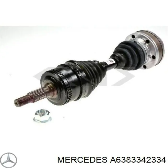 A6383342334 Mercedes árbol de transmisión delantero