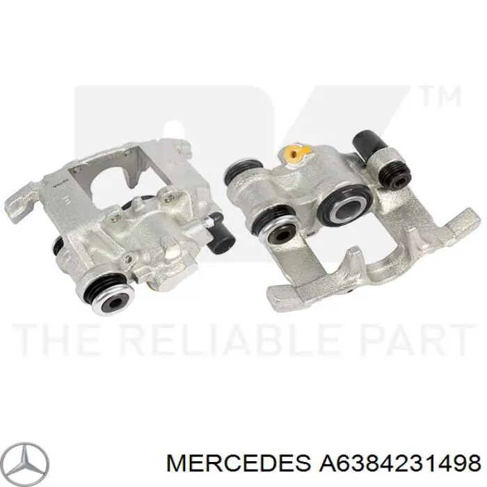 A638 423 14 98 Mercedes pinza de freno trasera izquierda