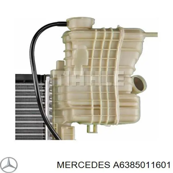 A6385011601 Mercedes radiador refrigeración del motor