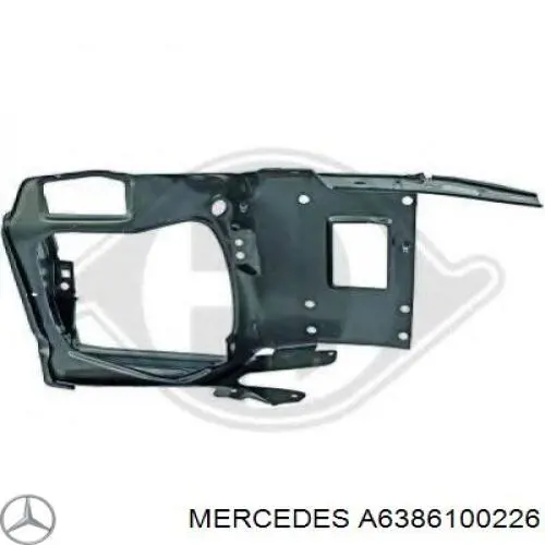 A6386100226 Mercedes soporte, faro principal delantero izquierdo