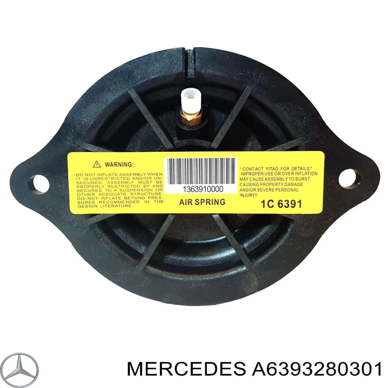  Muelle neumático, suspensión, eje trasero para Mercedes Vito 639