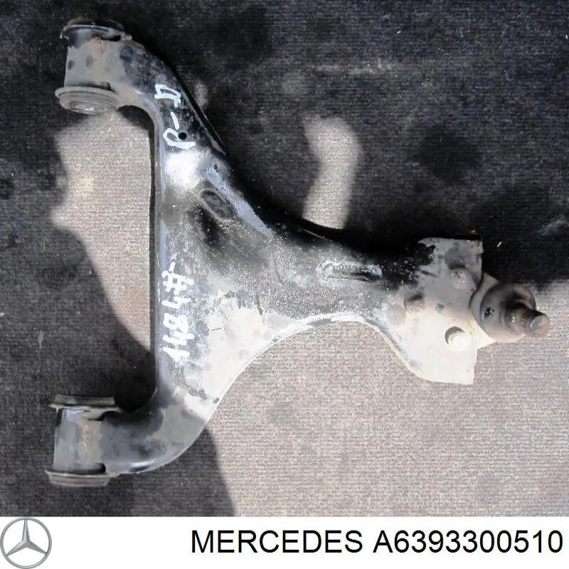 A6393300510 Mercedes barra oscilante, suspensión de ruedas delantera, inferior derecha