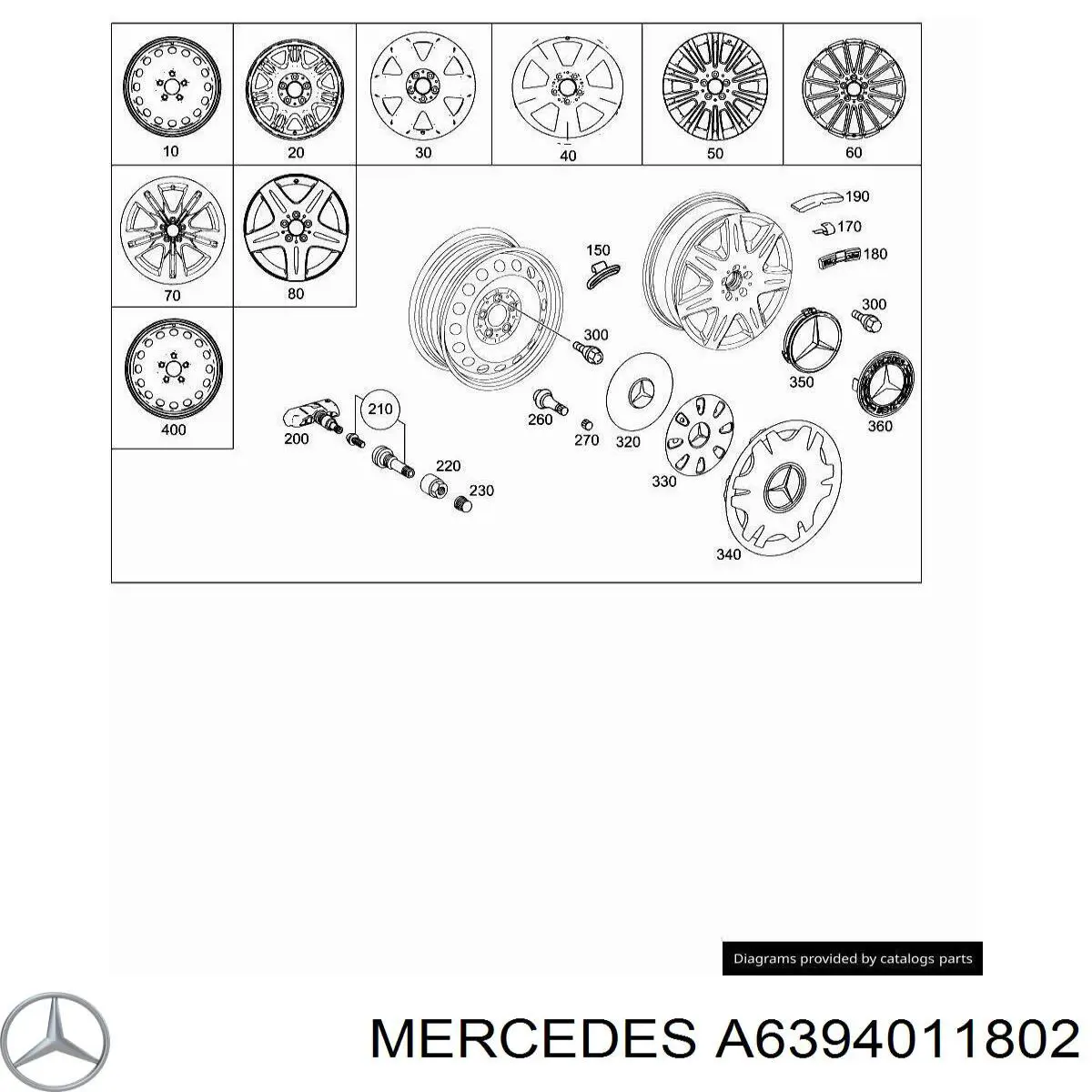  Llantas De Aleacion, (Aleacion De Titanio) para Mercedes Vito 639