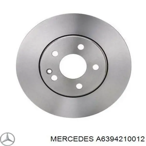 A6394210012 Mercedes freno de disco delantero