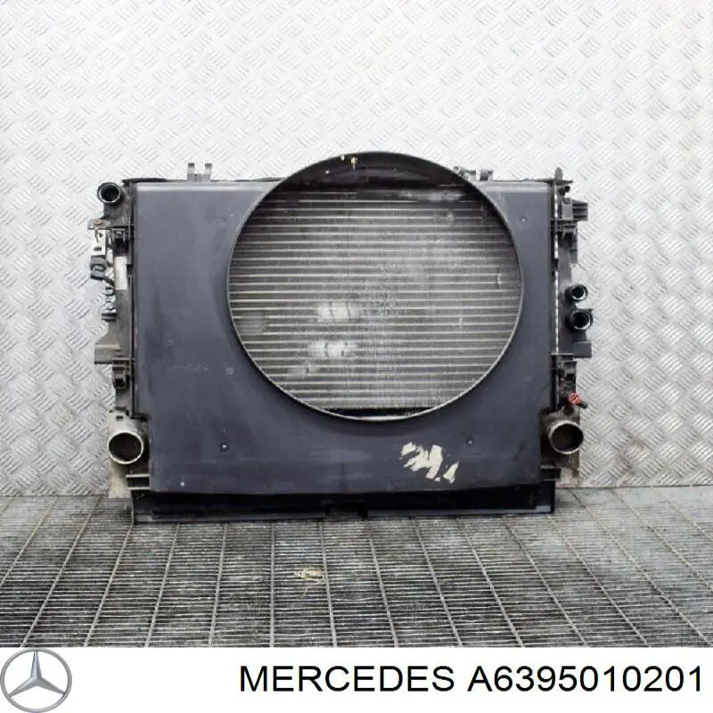 A6395010201 Mercedes radiador de aire de admisión