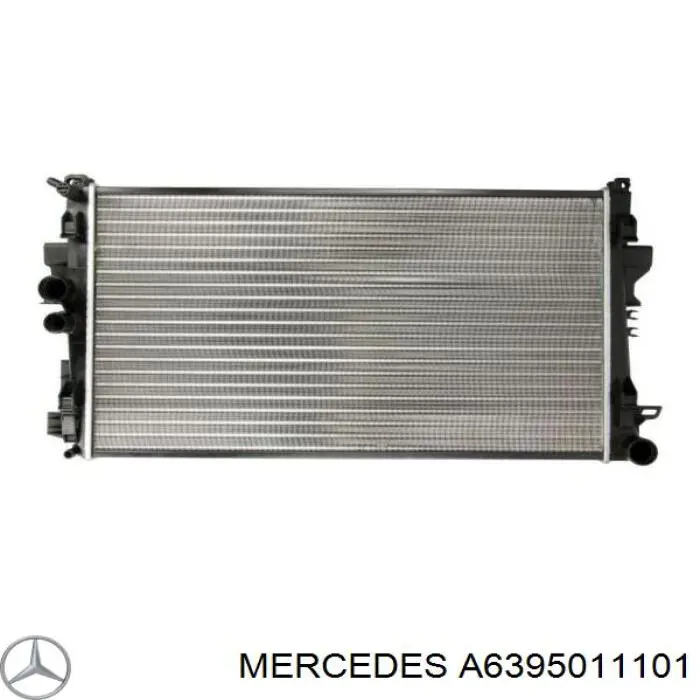 A6395011101 Mercedes radiador refrigeración del motor