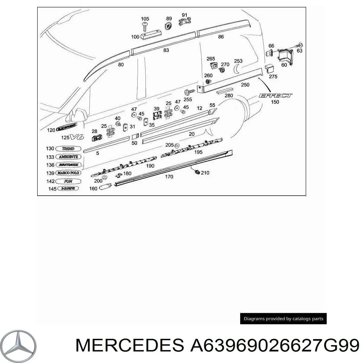 A63969026627G99 Mercedes 