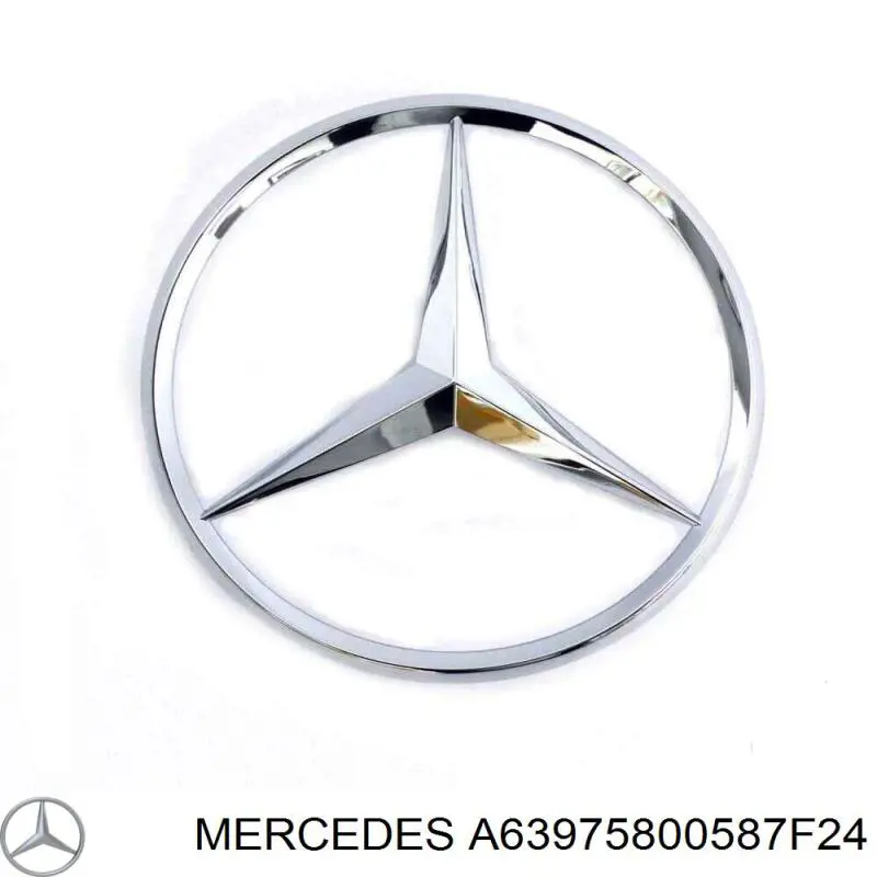 A63975800587F24 Mercedes emblema de tapa de maletero