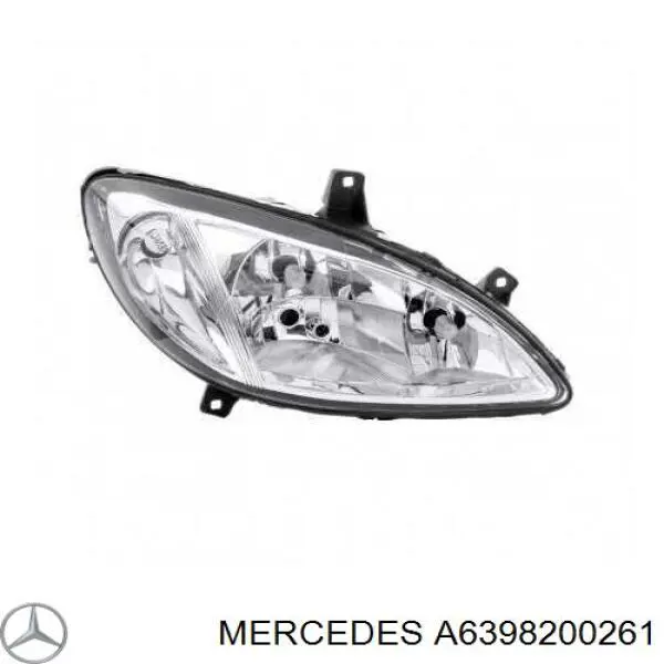 A6398200261 Mercedes faro derecho