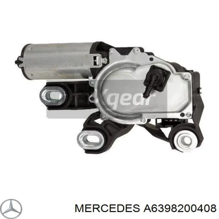 A6398200408 Mercedes motor limpiaparabrisas luna trasera