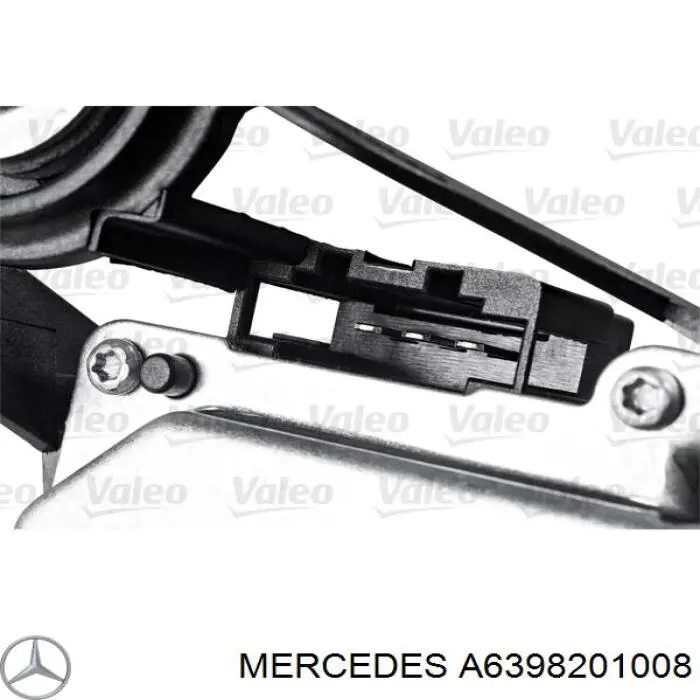 A6398201008 Mercedes motor limpiaparabrisas luna trasera