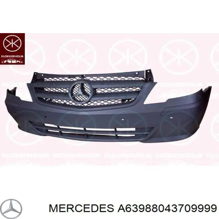 A63988043709999 Mercedes parachoques delantero