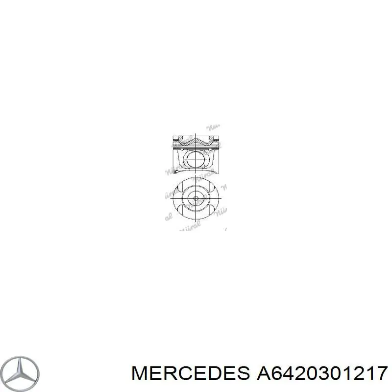 A6420301217 Mercedes pistón completo para 1 cilindro, std