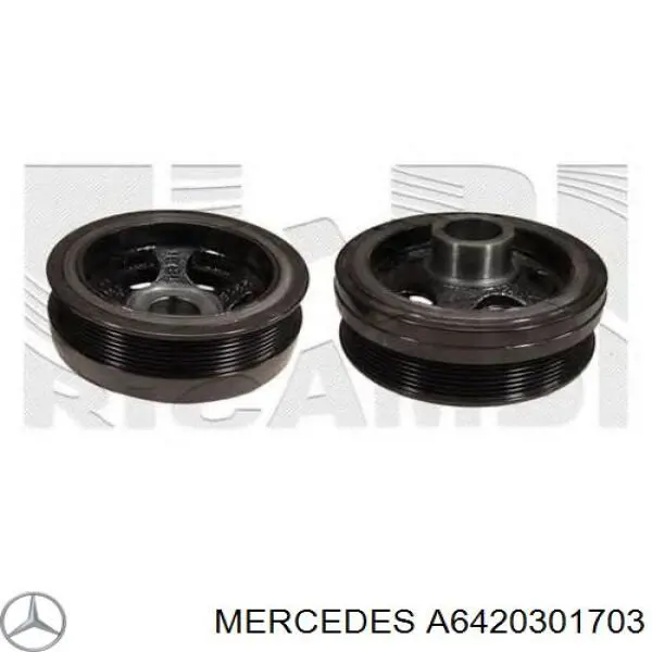  Polea, cigüeñal para Mercedes GL X166