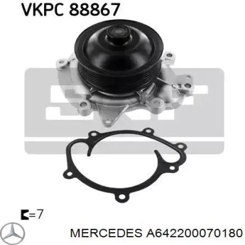 A642200070180 Mercedes bomba de agua