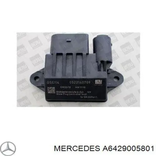 A6429005801 Mercedes relé de bujía de precalentamiento