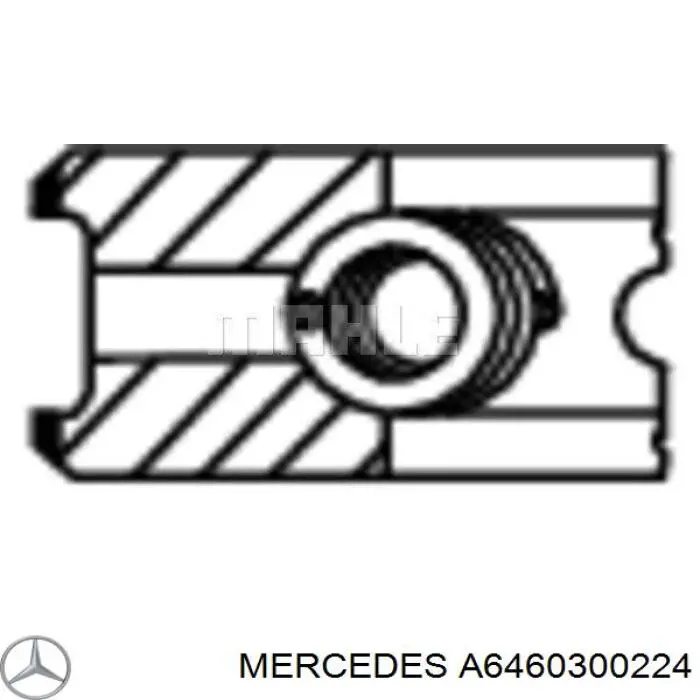 A6460300224 Mercedes juego de aros de pistón para 1 cilindro, std