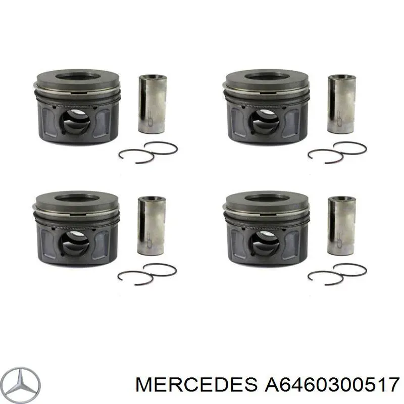 A6460300517 Mercedes pistón completo para 1 cilindro, std