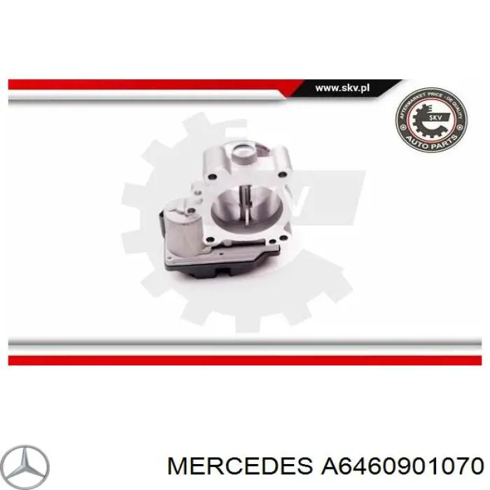 A6460901070 Mercedes cuerpo de mariposa completo