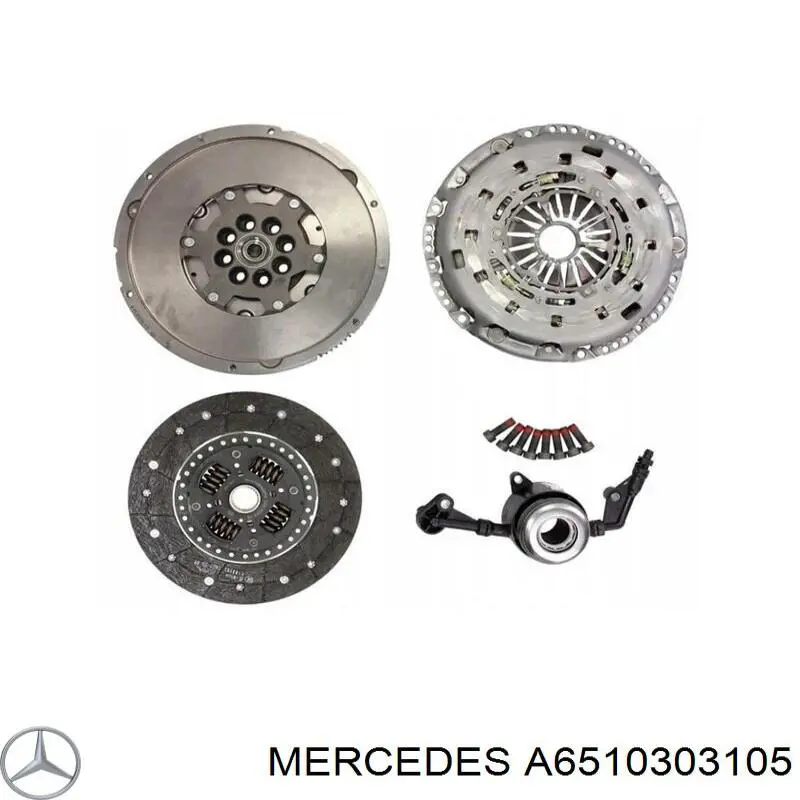 A6510303105 Mercedes volante motor