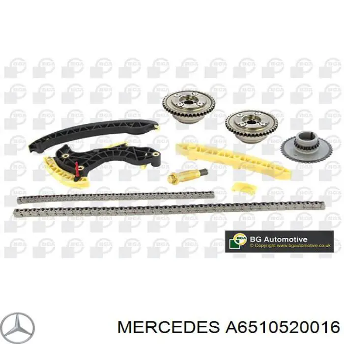 6510520016 Mercedes carril de deslizamiento, cadena de distribución