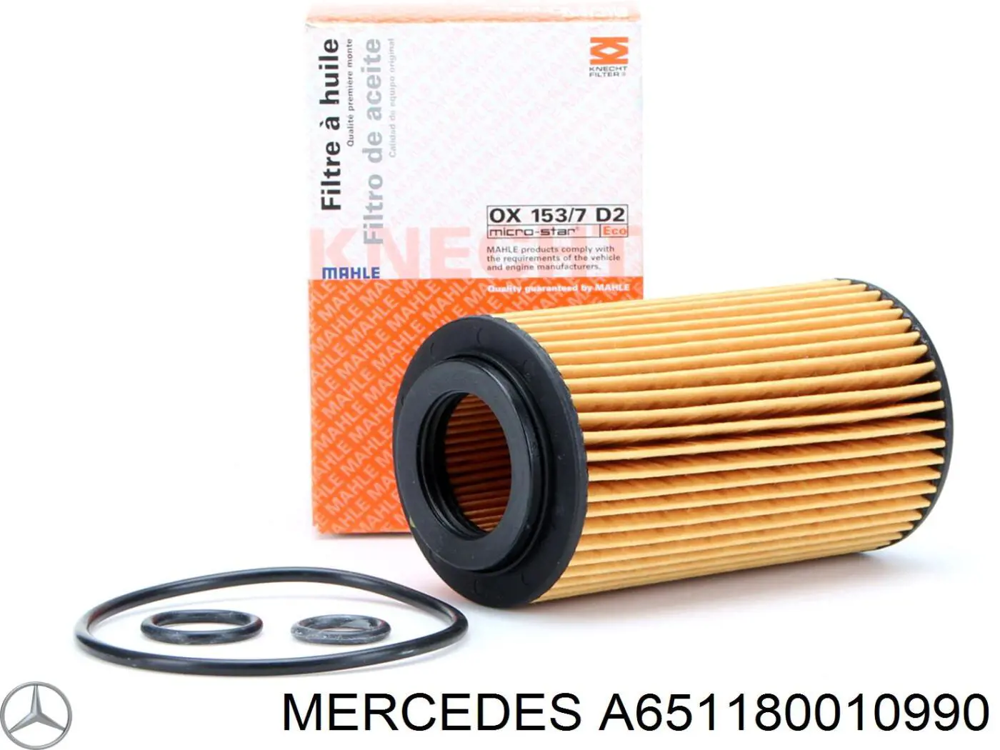 A651180010990 Mercedes filtro de aceite