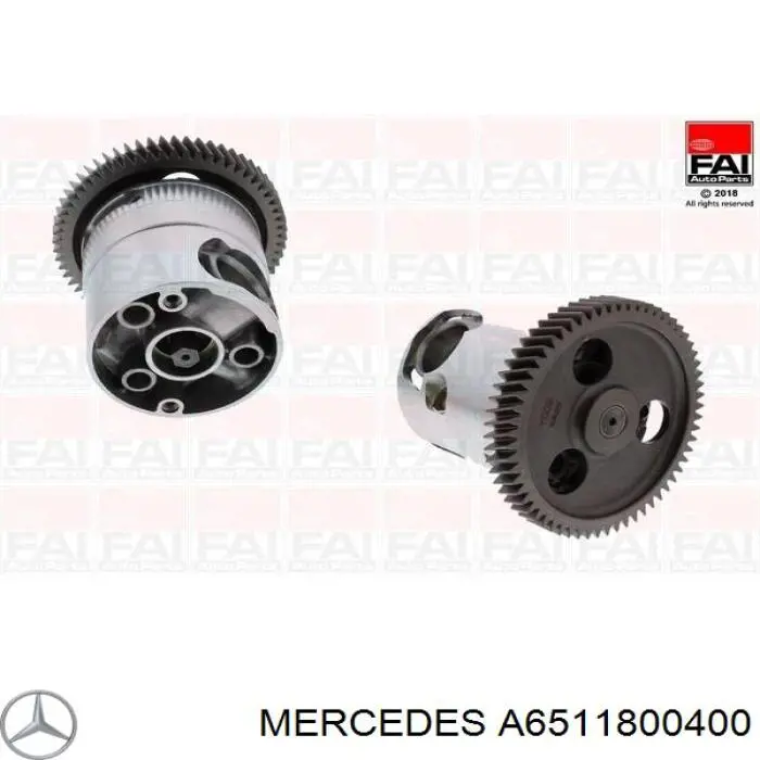 A6511800400 Mercedes bomba de aceite