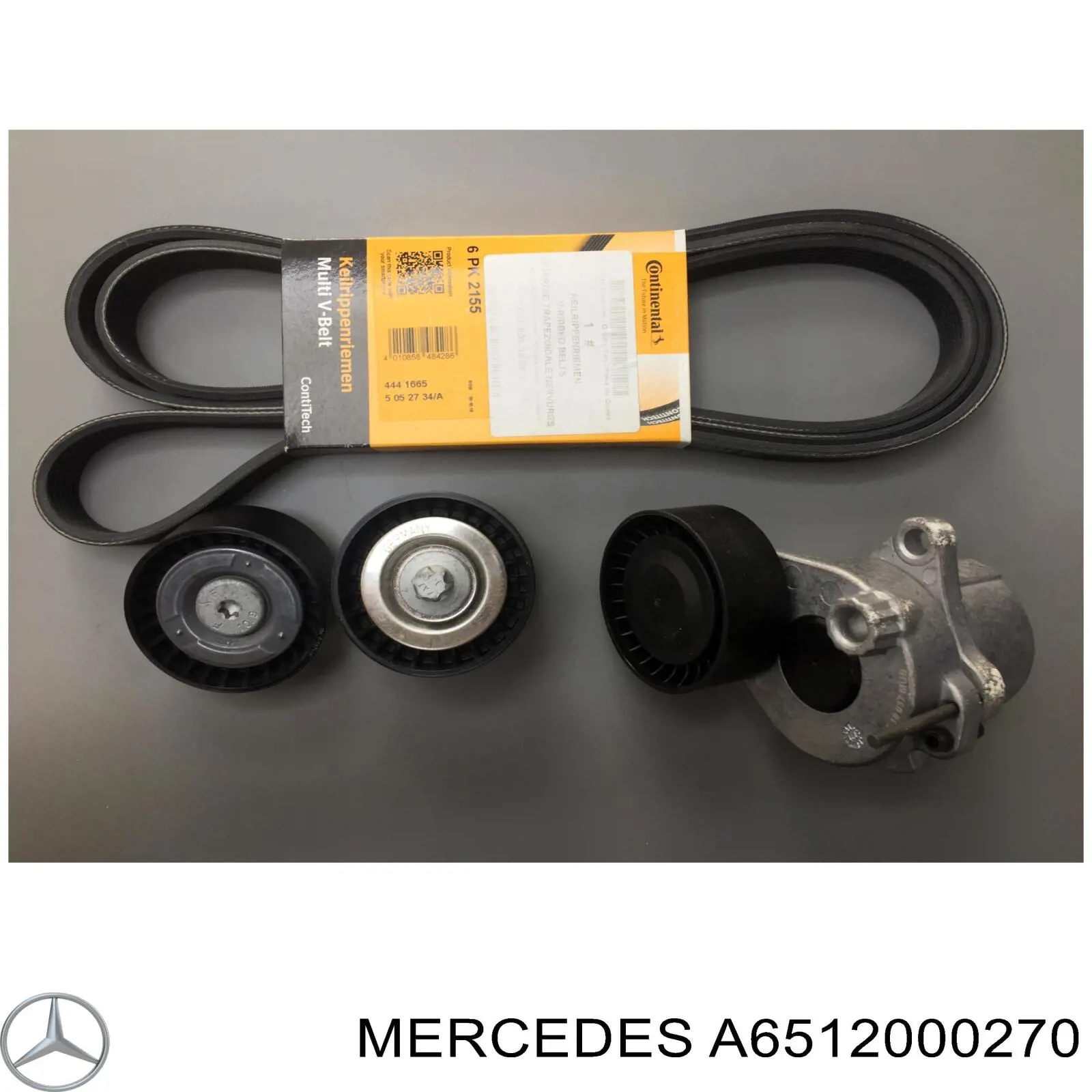 A6512000270 Mercedes polea inversión / guía, correa poli v