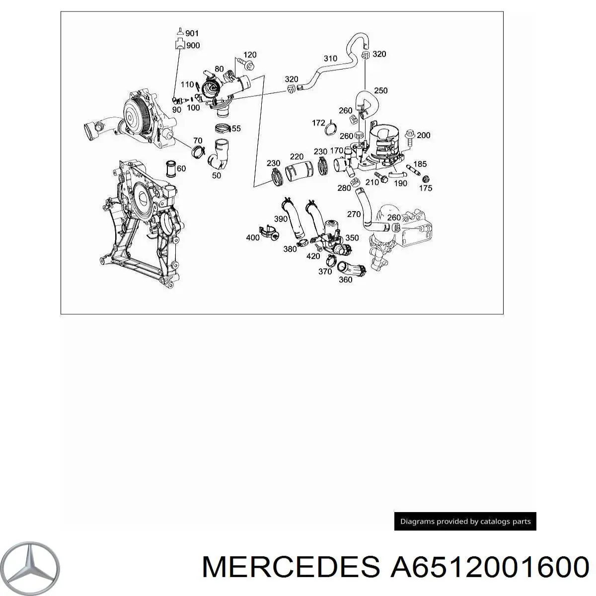  Caja del termostato para Mercedes Sprinter 906