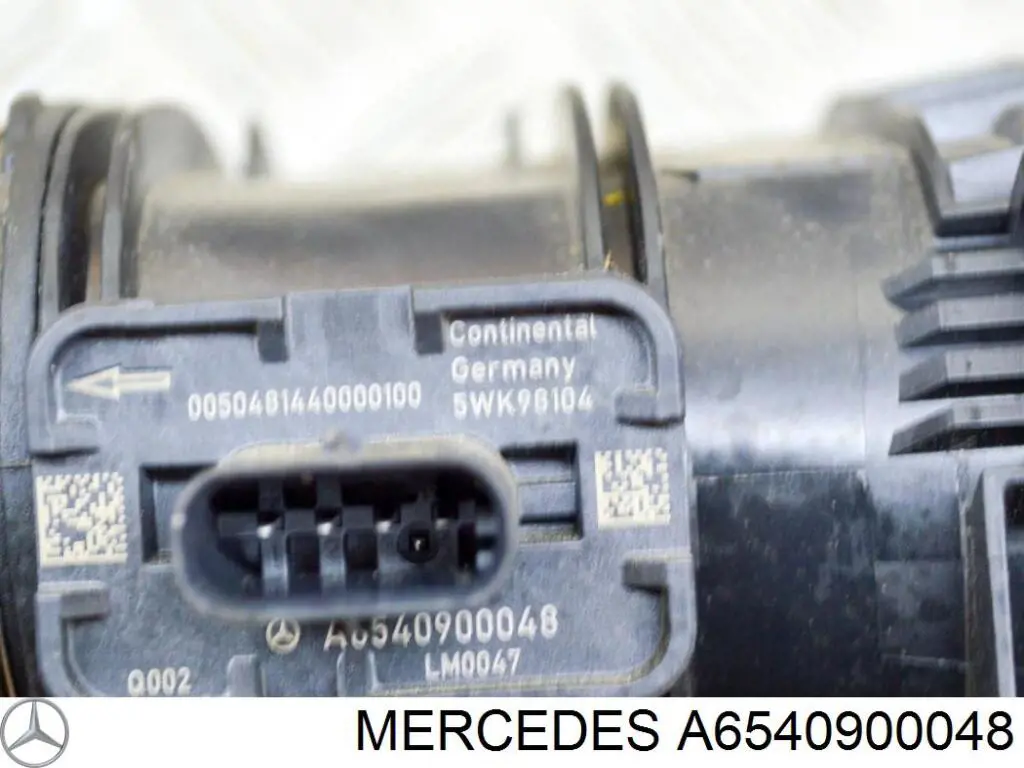 A6540900048 Mercedes sensor de flujo de aire/medidor de flujo (flujo de aire masibo)