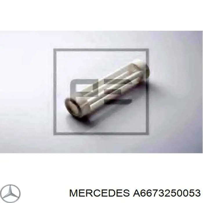 A6673250053 Mercedes casquillo del cojinete, ballesta trasera, de metal