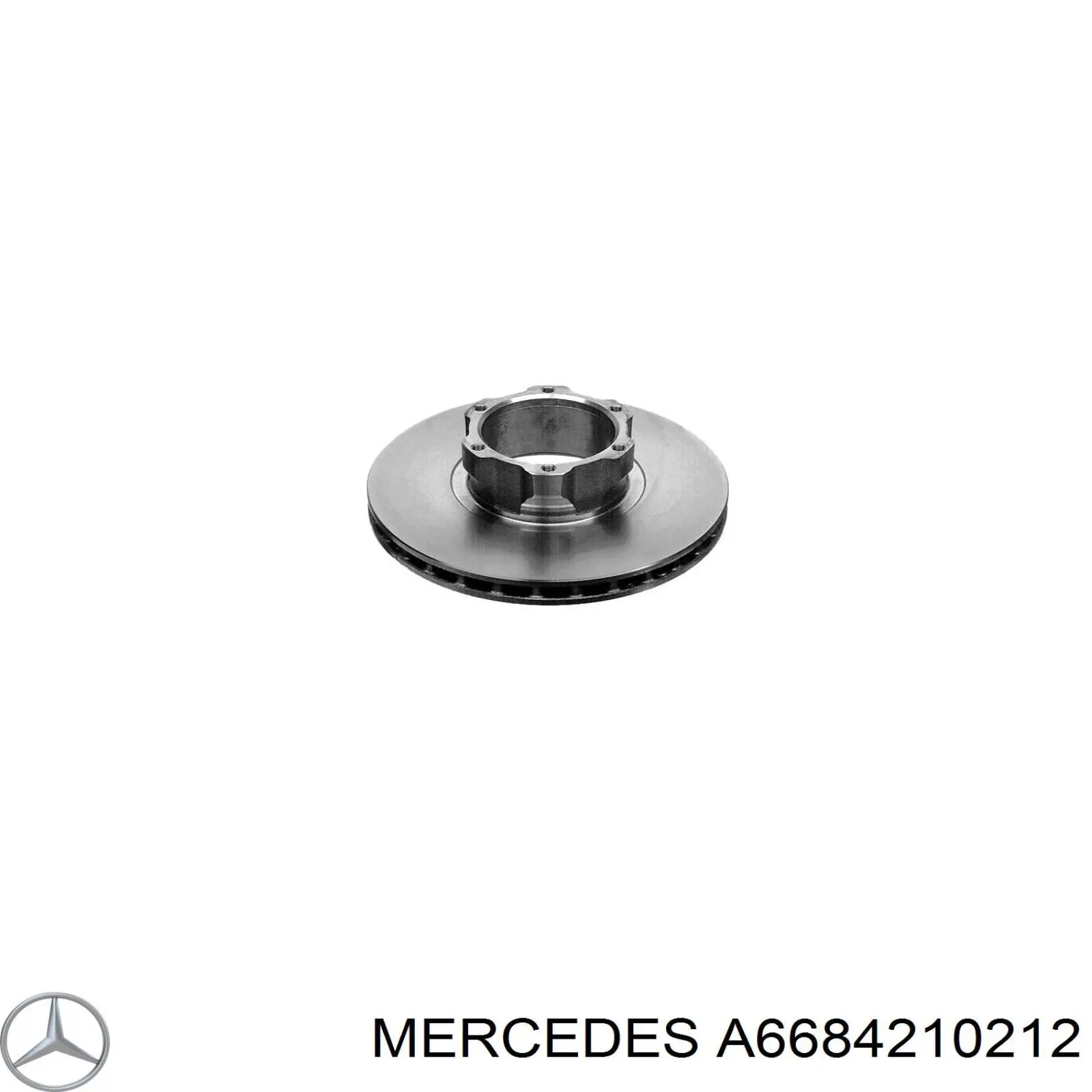 A6684210212 Mercedes freno de disco delantero