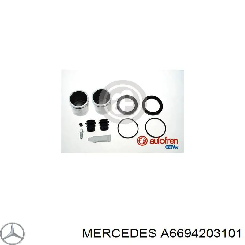 A6694203101 Mercedes pinza de freno delantera derecha