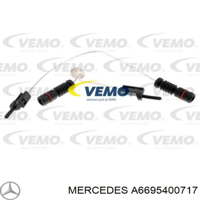 A6695400717 Mercedes contacto de aviso, desgaste de los frenos, trasero