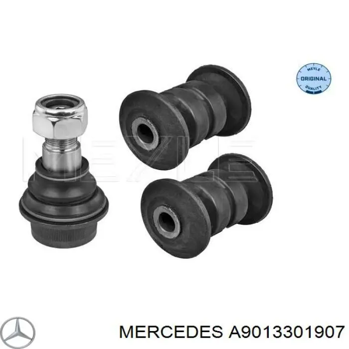 A9013301907 Mercedes barra oscilante, suspensión de ruedas delantera, inferior derecha