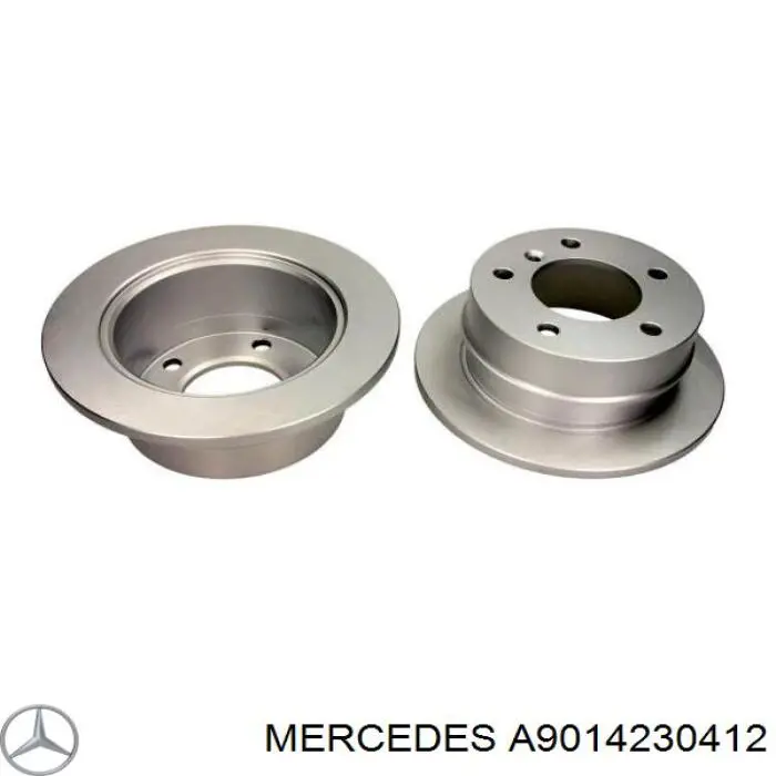 A9014230412 Mercedes disco de freno trasero