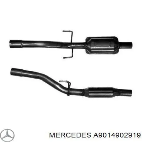  Silenciador central/posterior para Mercedes Sprinter 904