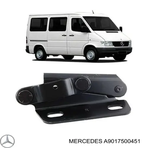 A9017500451 Mercedes bisagra, capó del motor derecha