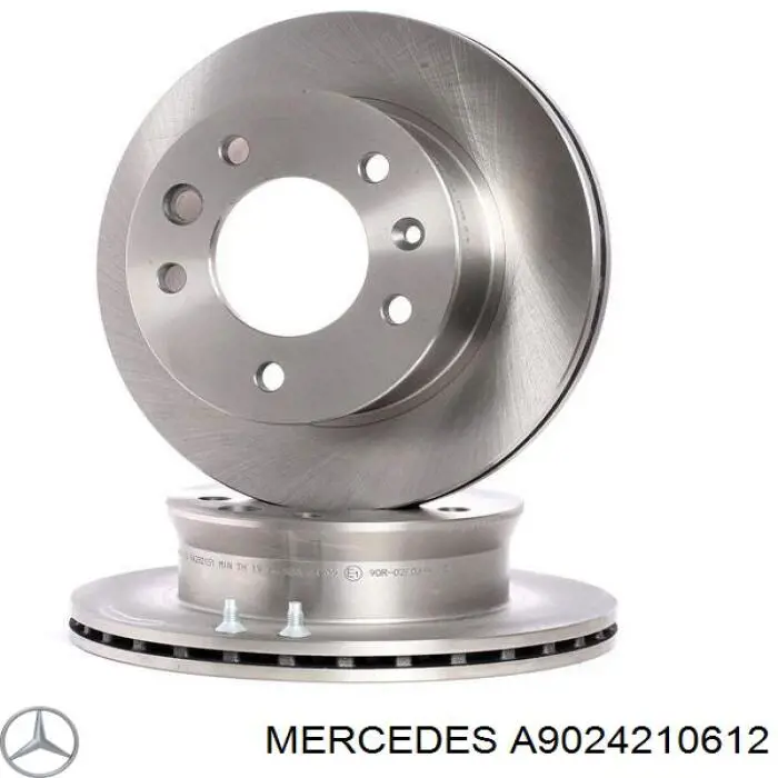 A9024210612 Mercedes freno de disco delantero