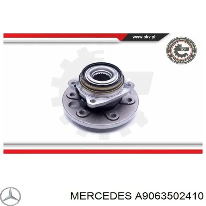 A9063502410 Mercedes árbol de transmisión trasero izquierdo