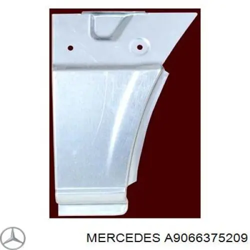 A9066375209 Mercedes repuesto de arco de rueda trasero izquierdo