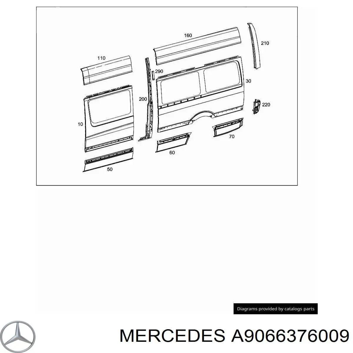  Guardabarros trasero izquierdo para Mercedes Sprinter 906