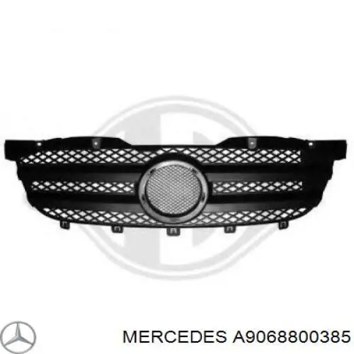 A9068800385 Mercedes panal de radiador