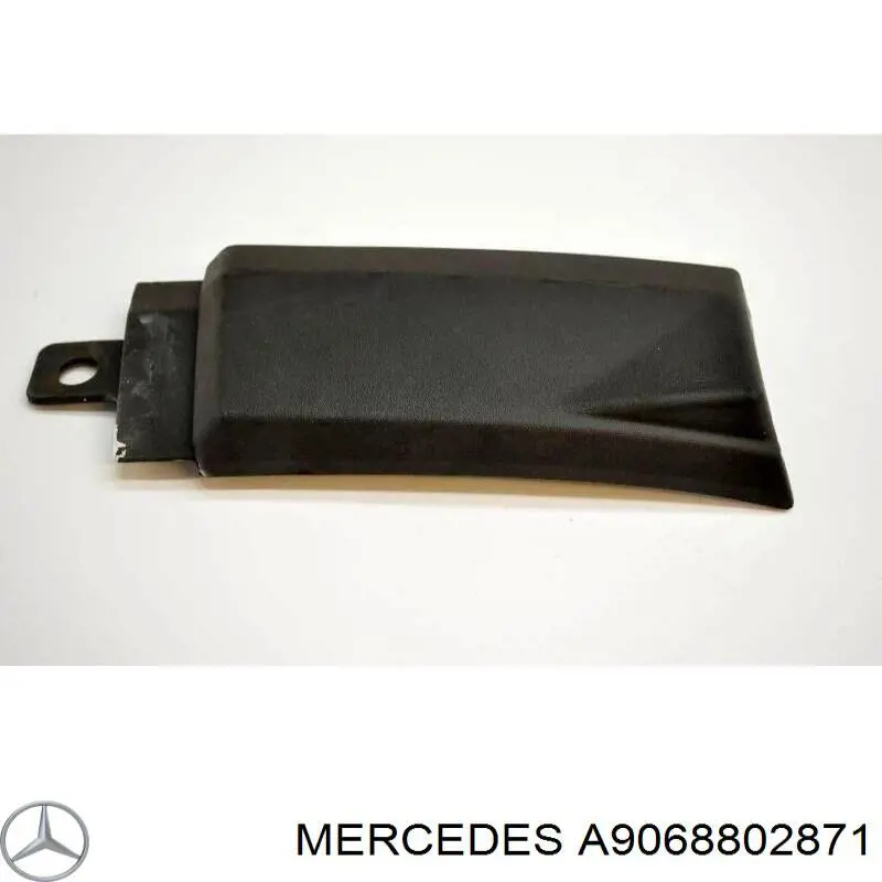 A9068802871 Mercedes listón embellecedor/protector, parachoques trasero izquierdo