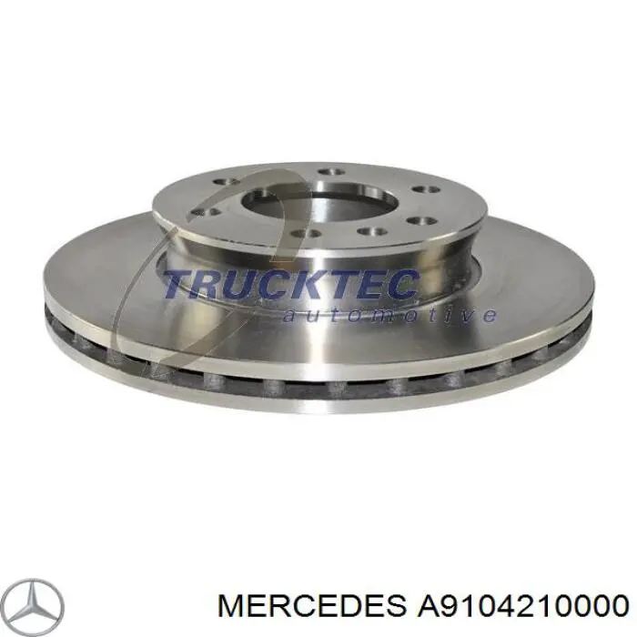 A9104210000 Mercedes freno de disco delantero