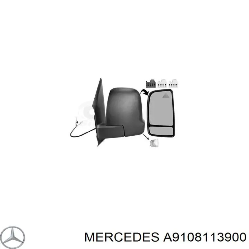  Soporte, retrovisor exterior izquierdo para Mercedes Sprinter 907, 910