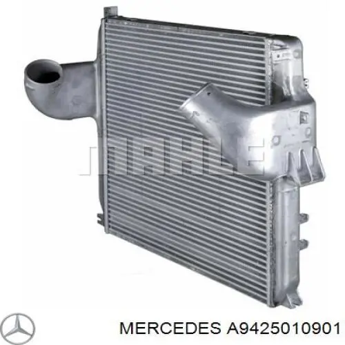 A9425010901 Mercedes radiador de aire de admisión