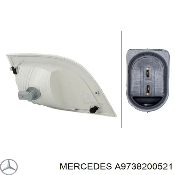 A9738200521 Mercedes piloto intermitente izquierdo